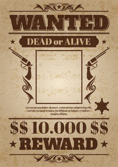 aesthetic poster vintage|old fashioned wanted poster template.